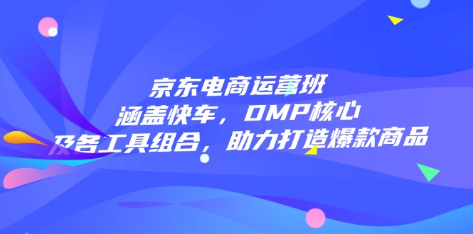 京东电商运营班：涵盖快车，DMP核心及各工具组合，助力打造爆款商品-芒果云创
