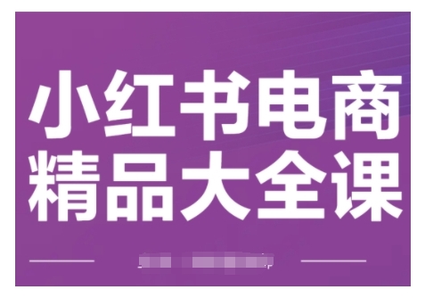 小红书电商精品大全课，快速掌握小红书运营技巧，实现精准引流与爆单目标，轻松玩转小红书电商(更新2月)-芒果云创
