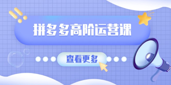 拼多多高阶运营课：极致群爆款玩法，轻付费无尽复制，打造单品爆款之路-芒果云创
