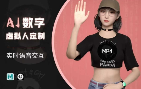 Ai数字人虚拟(智能体)实时语音交互特训营，​自行定制超写实角色AI数字人交互技术-芒果云创