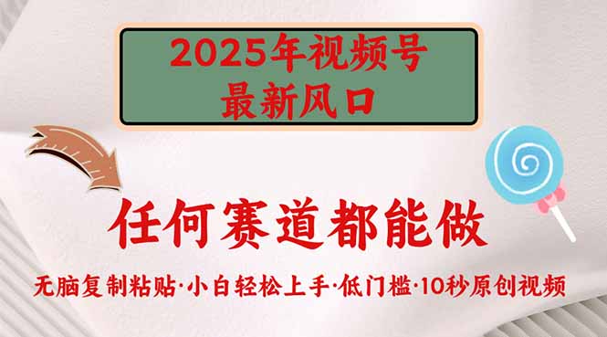 2025年视频号新风口，低门槛只需要无脑执行-芒果云创